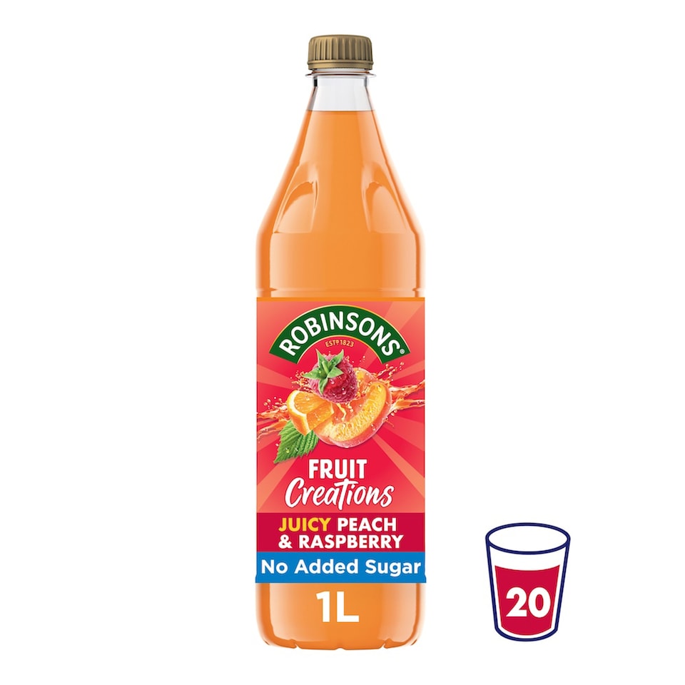 Robinsons Fruit Creations Peach & Raspberry Squash 750ml
