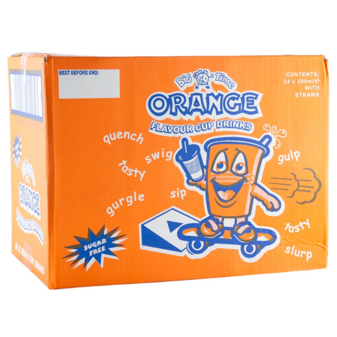 Big Time Orange Flavour Cup Drinks 24 � 200ml