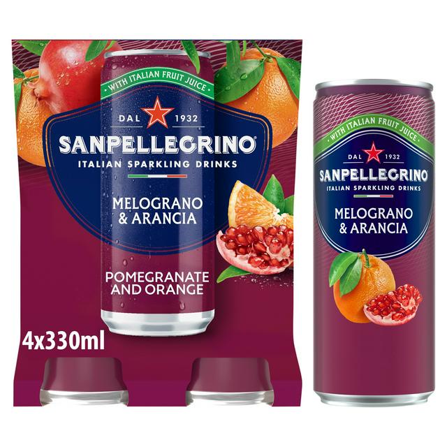 San Pellegrino Pomegranate & Orange 4�6�330ml
