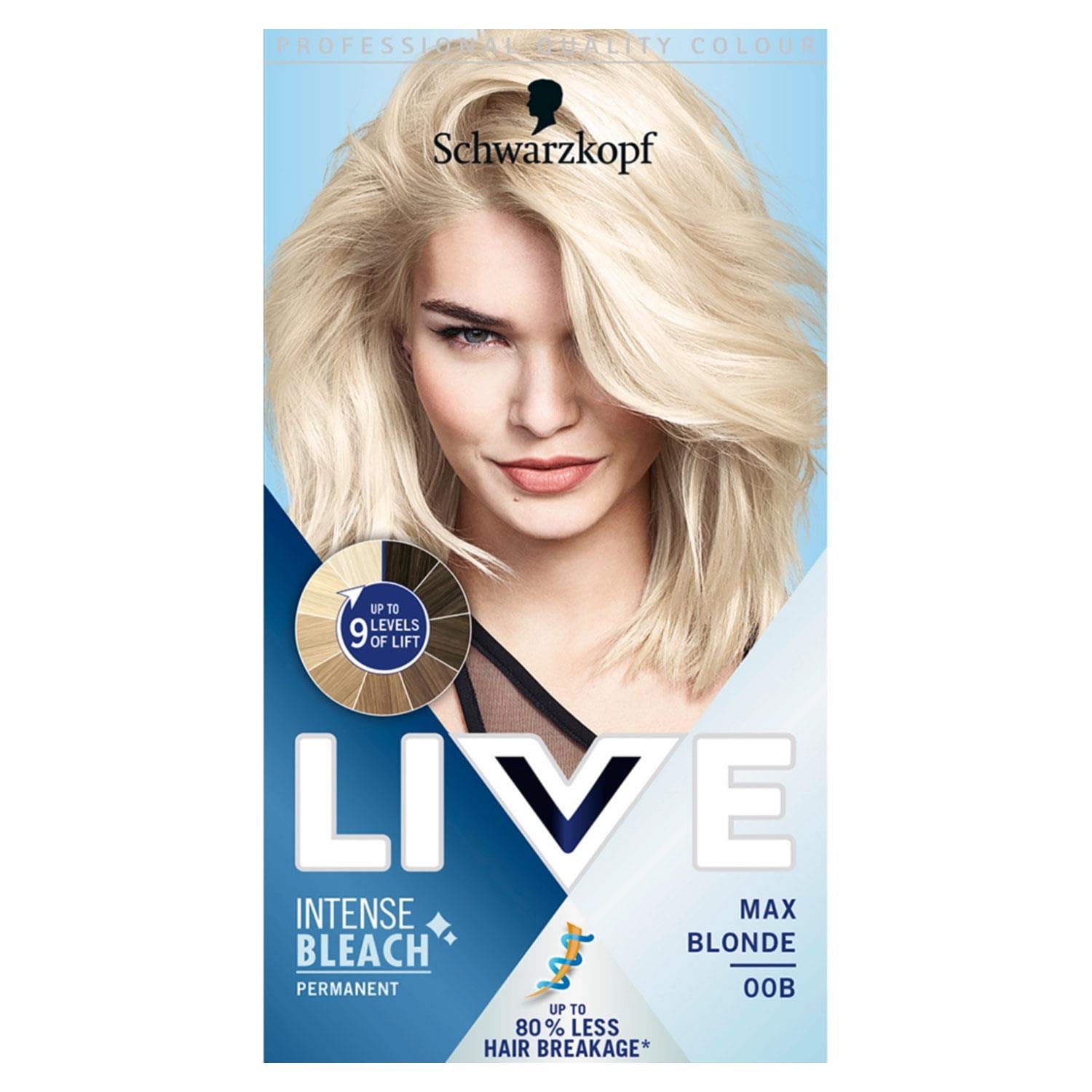 LIVE MAX BLONDE 00B PERMANENT HAIR DYE