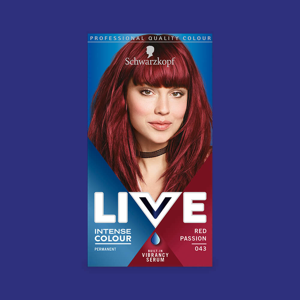 LIVE RED PASSION 043 PERMANENT HAIR DYE