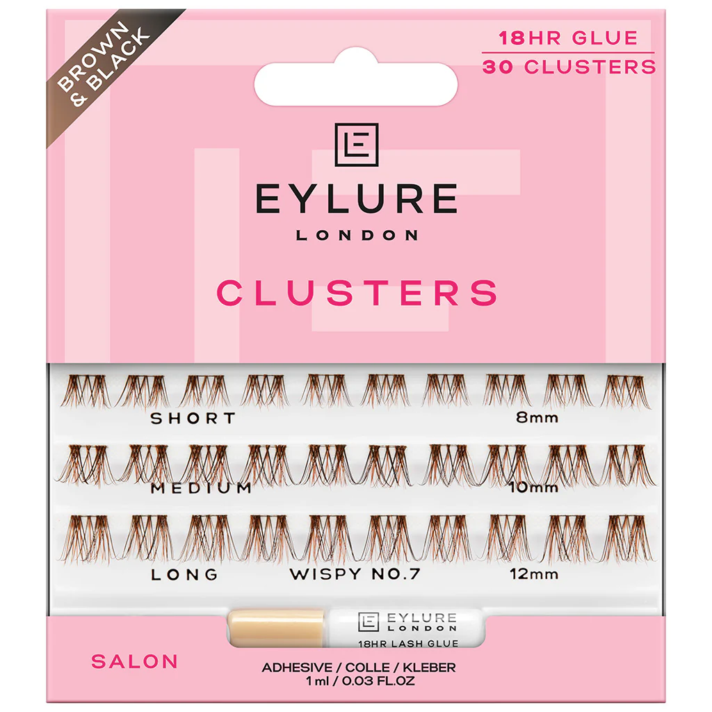 Eylure Brown/Blk Clusters Wispy No.7