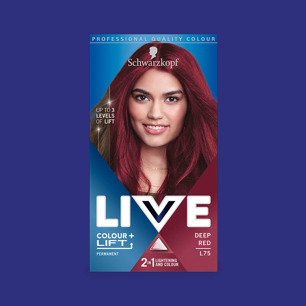 LIVE DEEP RED L75 PERMANENT HAIR DYE