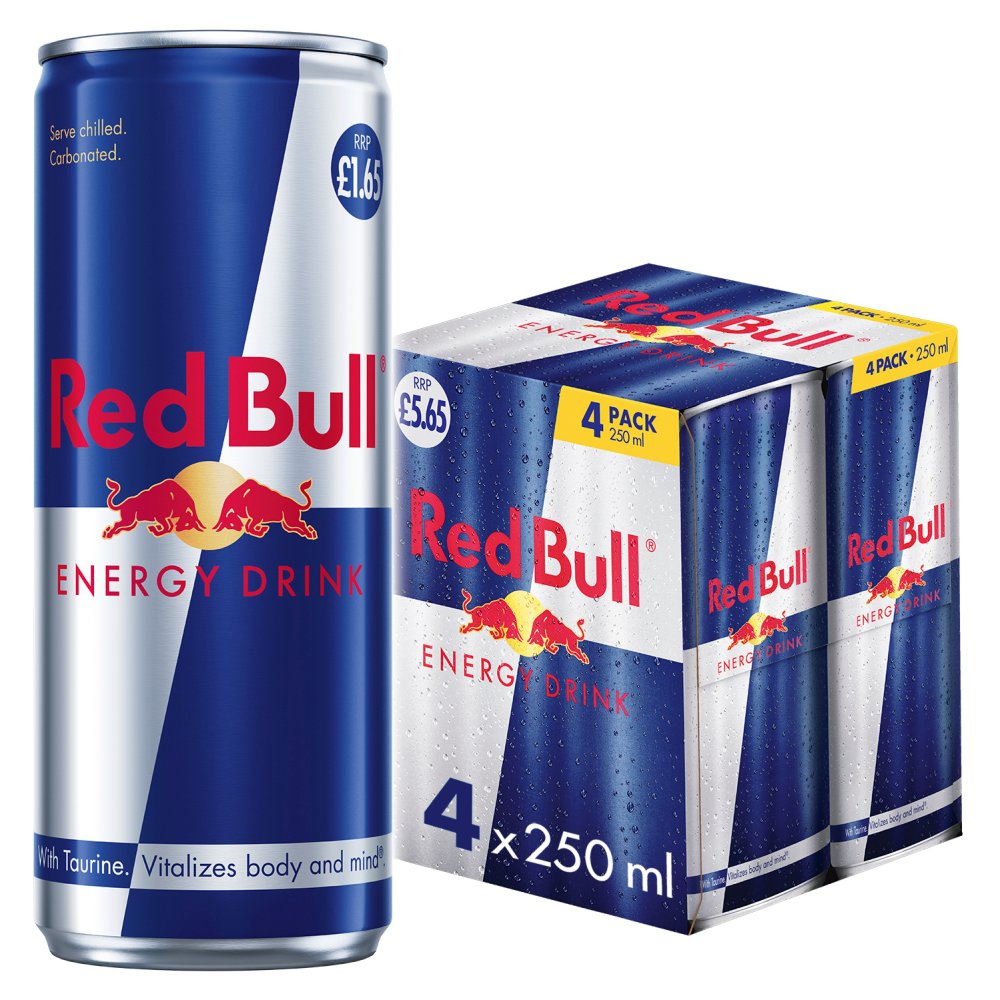 Red Bull Energy Drink 250ml, 4 Pack �Pack of 6� PM 5.65