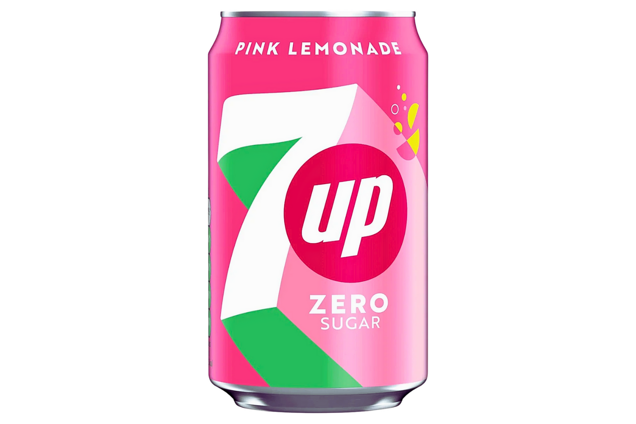 7Up Pink Zero Sugar Lemonade Can 330ml
