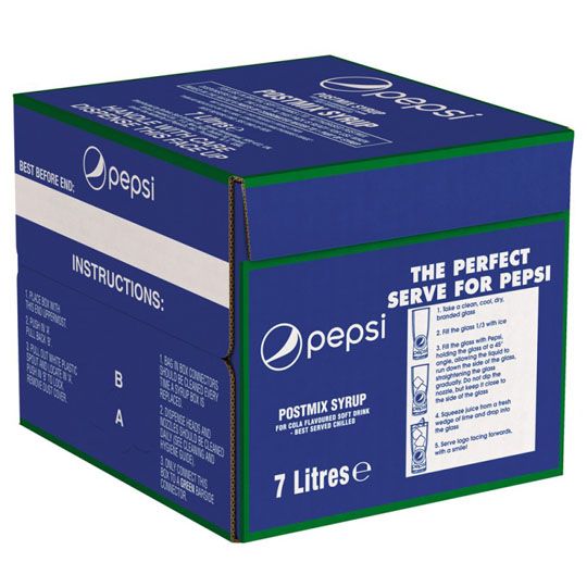 Pepsi Cola Postmix Syrup Bag-in-Box 7L