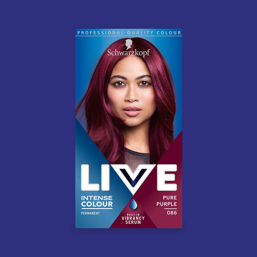 LIVE PURE PURPLE 086 PERMANENT HAIR DYE