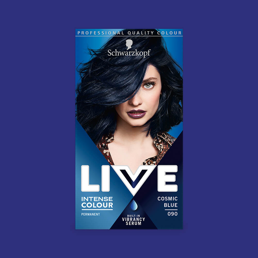 LIVE COSMIC BLUE 090 PERMANENT HAIR DYE