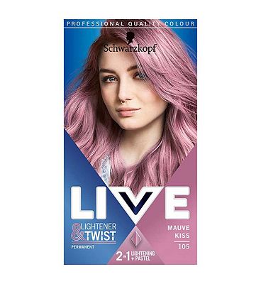 LIVE MAUVE KISS 105 PERMANENT HAIR DYE