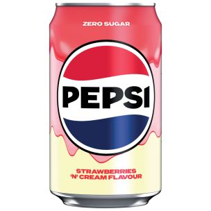 Pepsi Strawberries 'N' Cream Flavour Cans 24 � 330ml