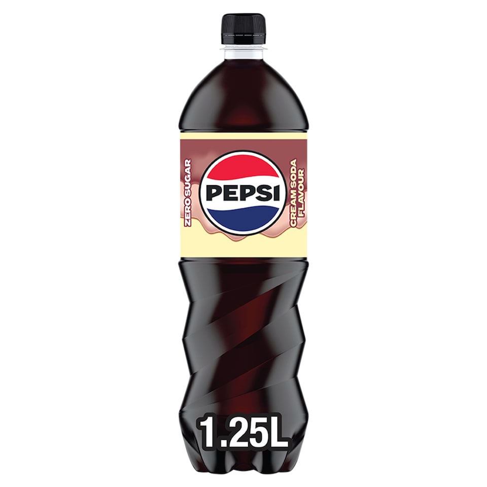 Pepsi Cola Zero Sugar Cream Soda Flavour Bottle