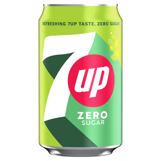 7UP Zero Sugar Free Lemon & Lime Can 330ml