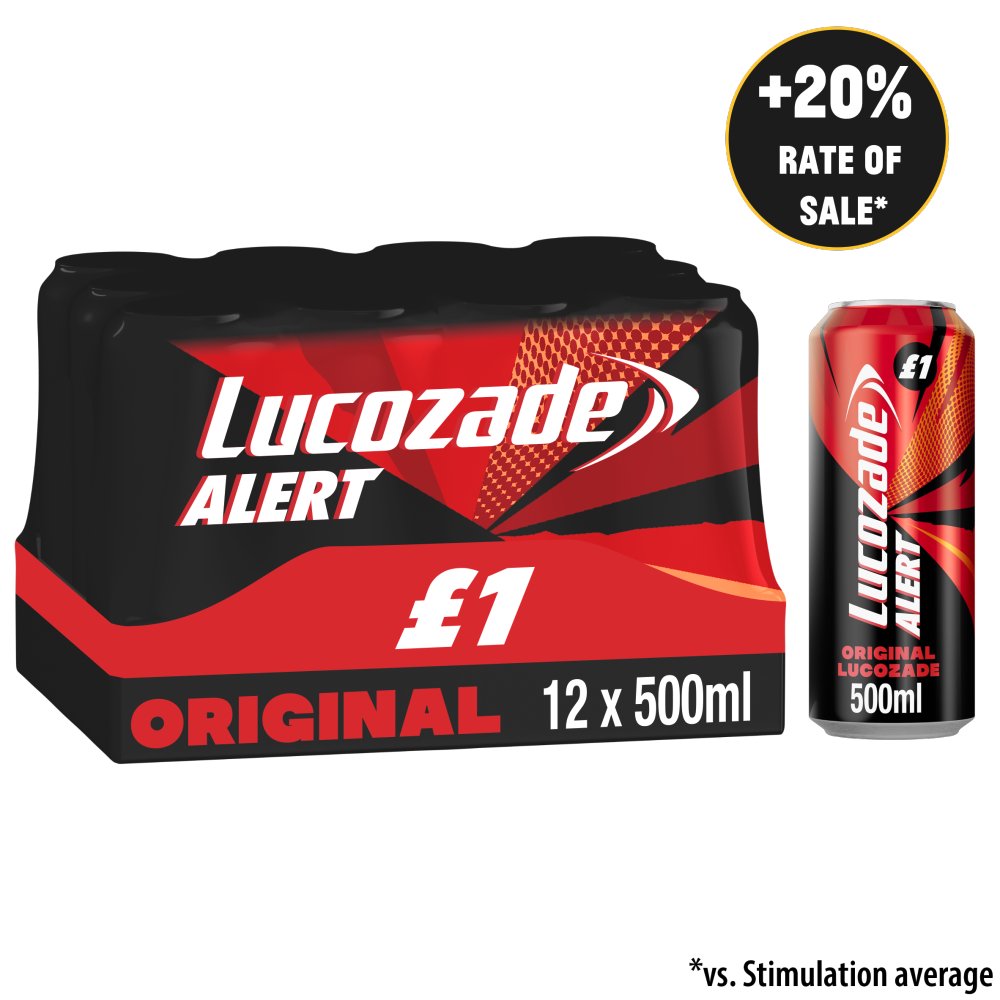 Lucozade Alert Original Energy Drink 500ml £1 PMP