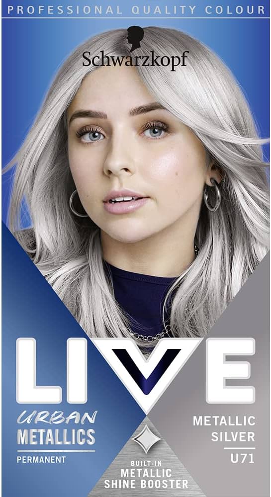 LIVE METALLIC SILVER U71 PERMANENT HAIR DYE