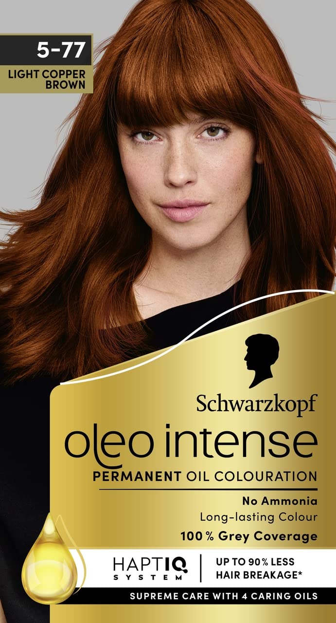 SCHWARZKOPF OLEO INTENSE 5-77 LIGHT COPPER BROWN