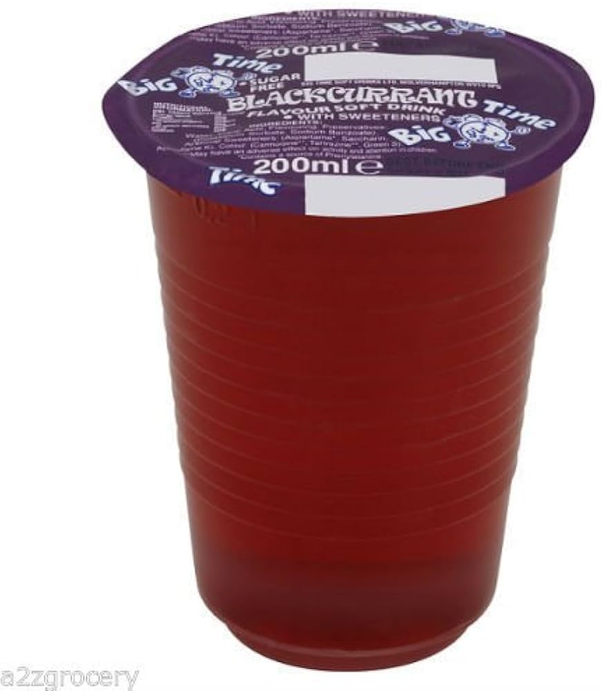 Big Time Blackcurrant Flavour Soft Drink with Sweeteners 200ml