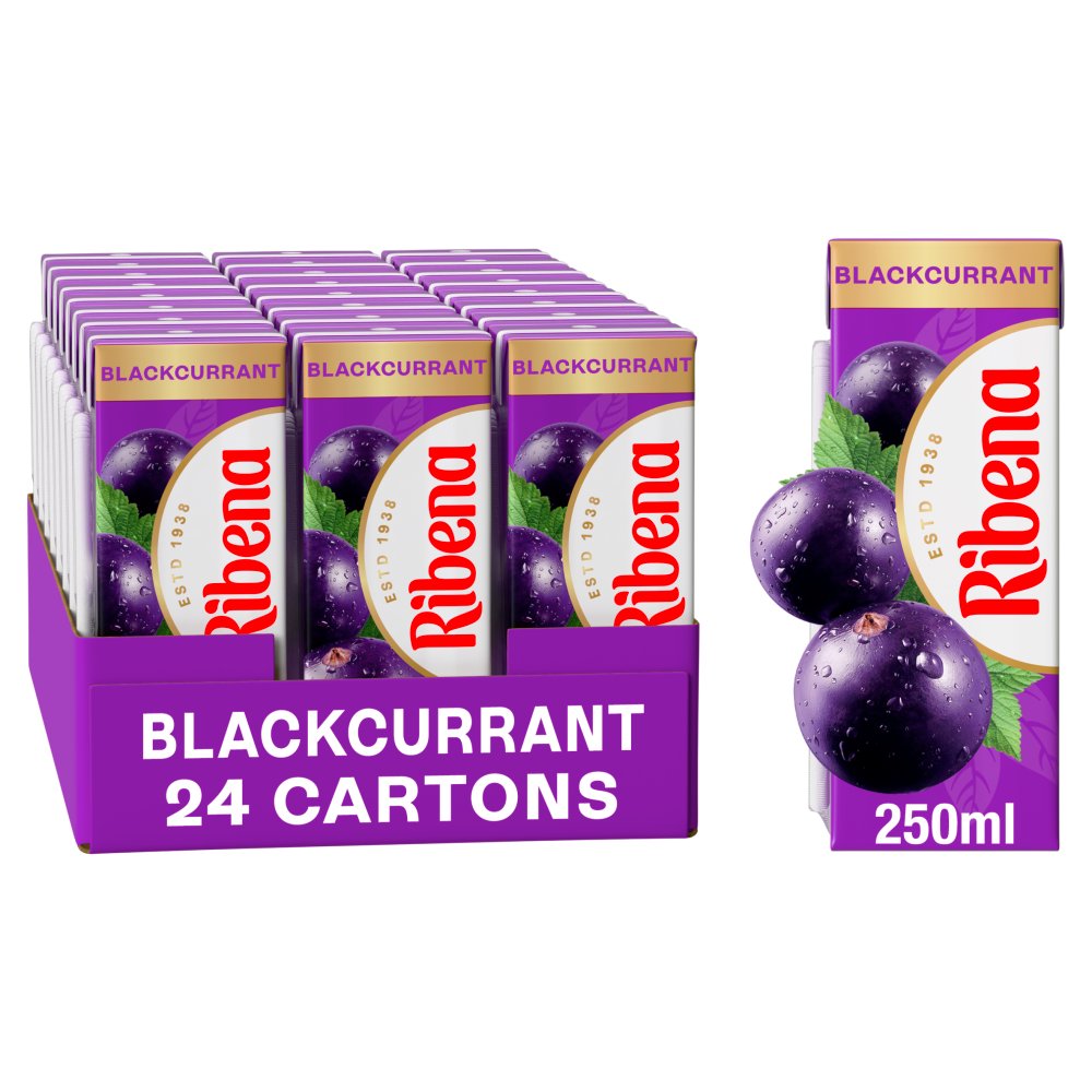 Ribena Blackcurrant Juice Drink Carton 250ml PMP 75p