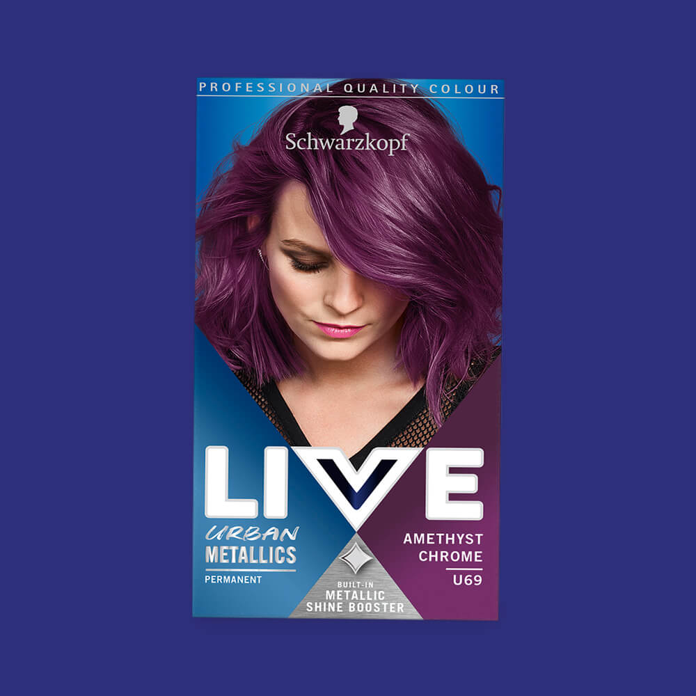 LIVE AMETHYST CHROME U69 PERMANENT HAIR DYE