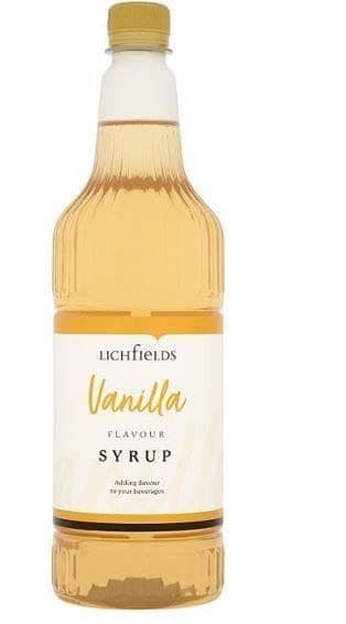 Lichfields Sugar Free Vanilla Flavour Syrup 1 Litre
